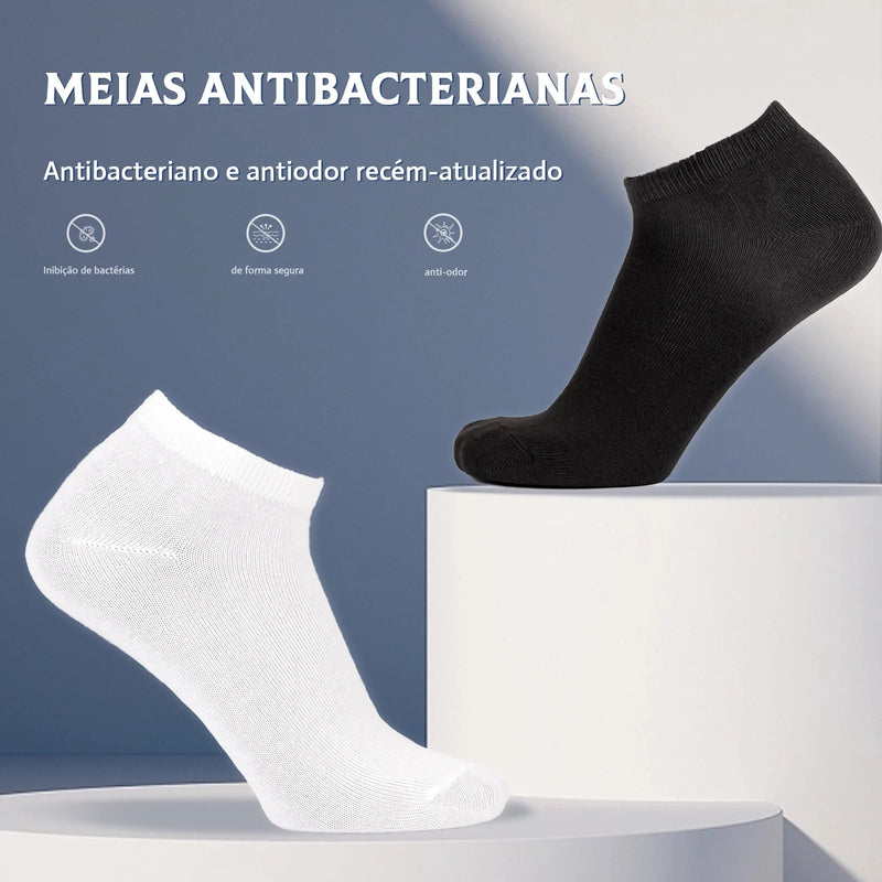 Meias de Poliestar Antibacterianas e Anti-odor • Unissex